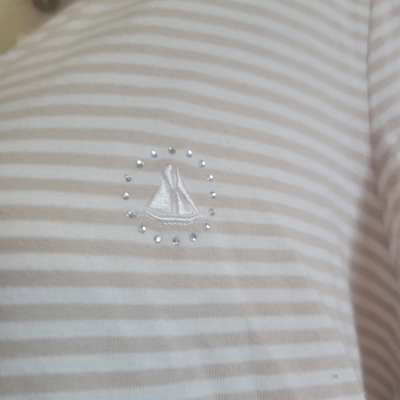 Royal Mer Bretagne Marine Striped Top France 44 large - Picture 2 of 7